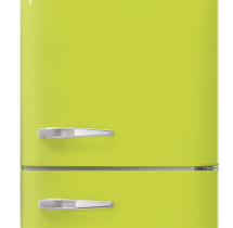 SMEG RETRO DONDURUCU ALTTA 2 KAPILI BUZDOLABI, LİMON YEŞİLİ, SAĞ MENT. FAB32RLI5